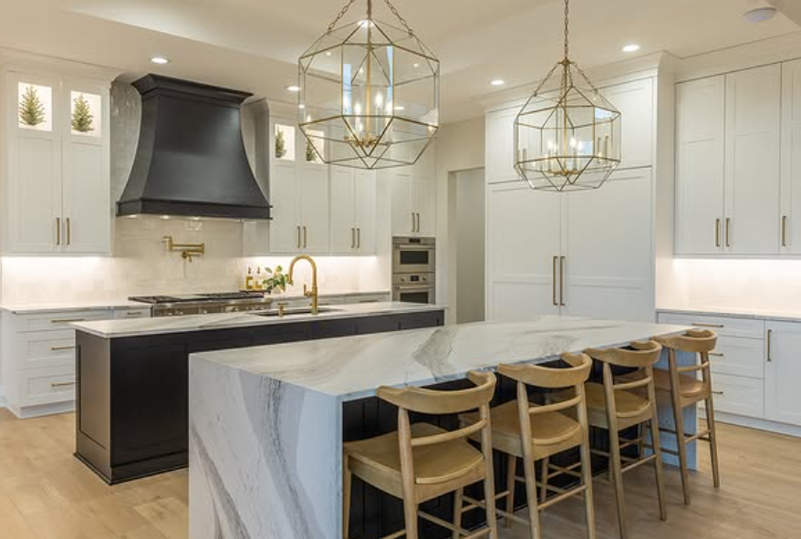 white quartz grey veining