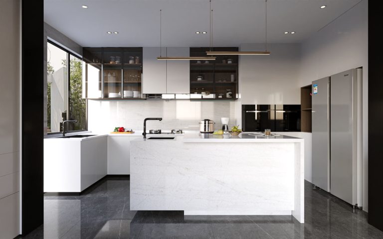 Whitetail Quartz Kitchen Countertop TIQ5331 3