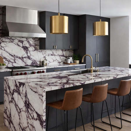 Viola Quartz Kitchen (Polished)